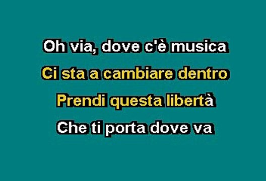 Eros Ramazotti - Dove ce música (Karaoke)