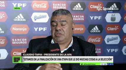 Tapia: "Para mí era más fácil si Bauza continuaba en la Selección Argentina"