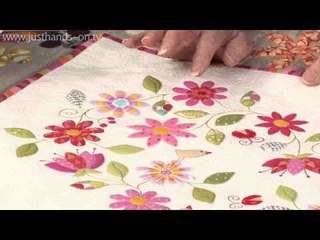 Simple stitched fused applique with Valerie Nesbitt (taster video)