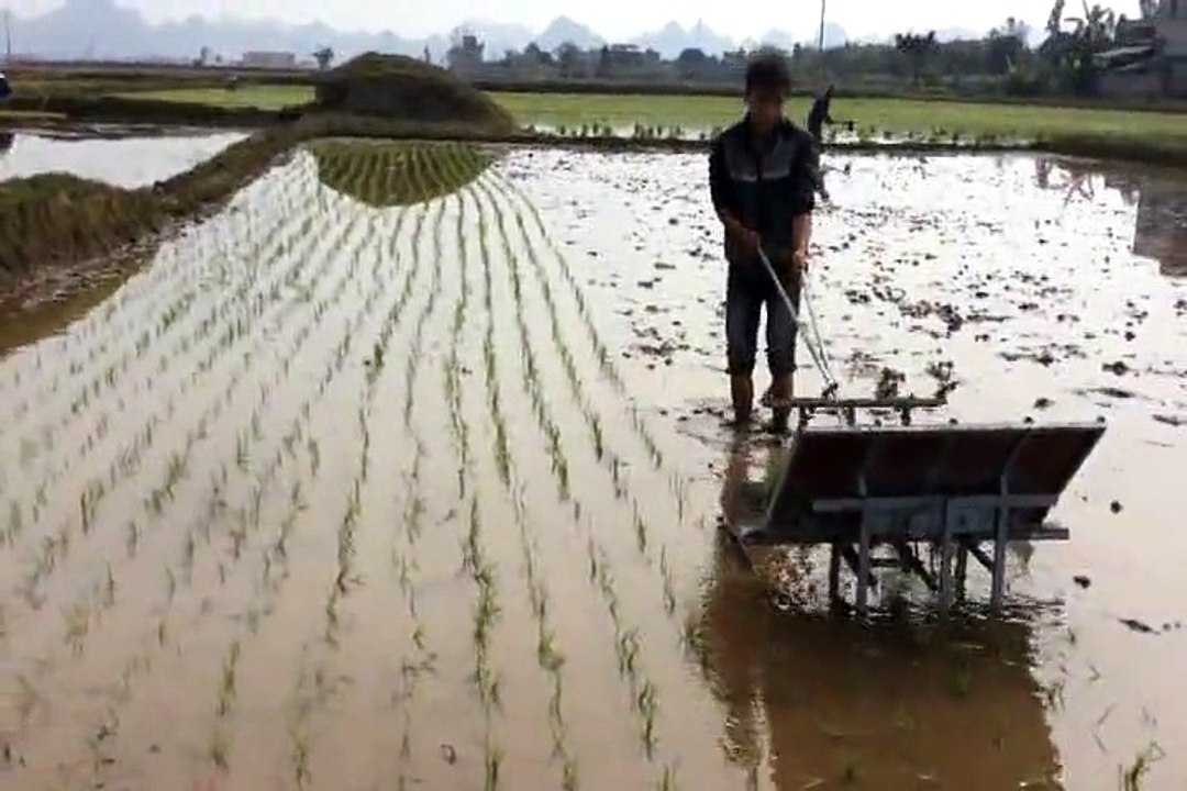 Lão nông Ninh Bình chế tạo máy vặt lạc