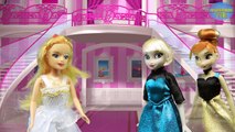 Juega hasta vestido de princesa Disney esculpir con arcilla en las muñecas rusas muñecas Barbie Anna Elsa