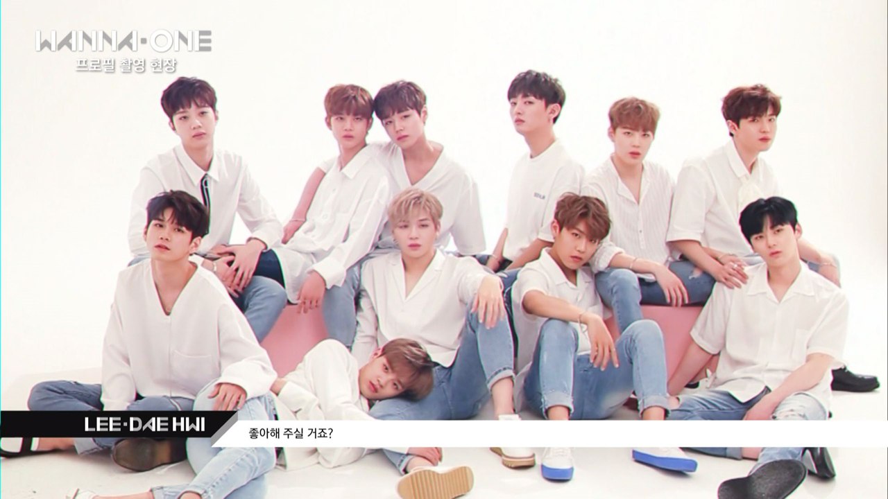 (부끄부끄) 워너원 프로필 촬영 현장 비하인드