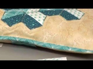 Simple  edging to a cushion from Valerie Nesbitt