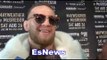 Conor McGrgeor Asked About Boxing Training - EsNews Boxing