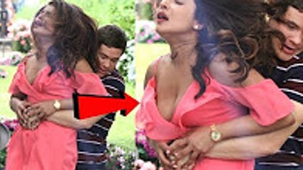 Priyanka Chopra Grabbed From Behind During New Hollywood Movie Shoot!