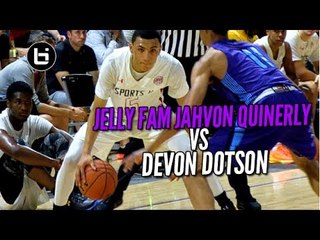 Jelly Fam Jahvon Quinerly VS Devon Dotson! Elite PG Battle at UA Finals