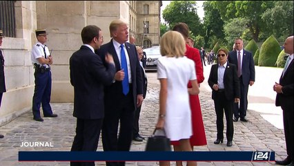 Diplomatie: Donald Trump reçu par Emmanuel Macron à l'Elysée