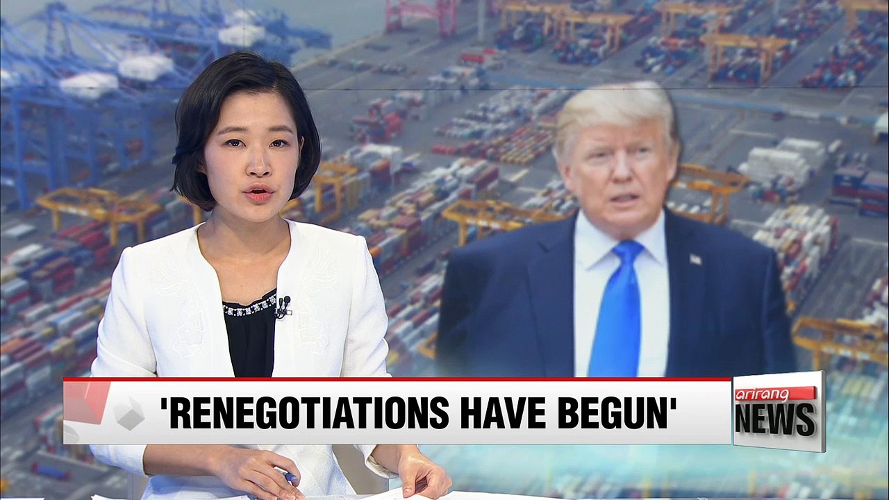 President Trump says Korea-U.S. have already begun 'renegotiating' FTA