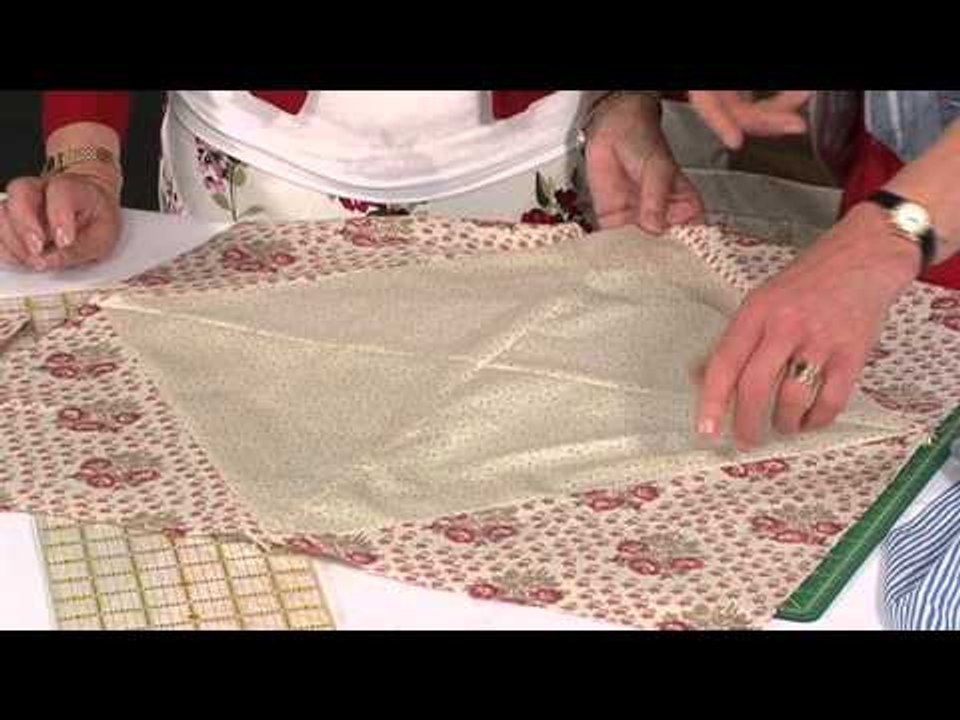 How to cut out a large square on point for the centre of your quilt (Taster Video)
