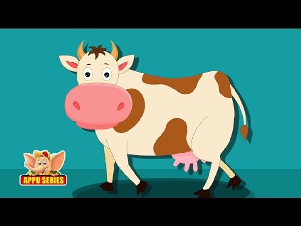 Cow Animal Rhyme, Cow Videos for Children