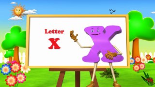 Letter X Song - 3D Animation Learning English Alphabet ABC Songs for Children