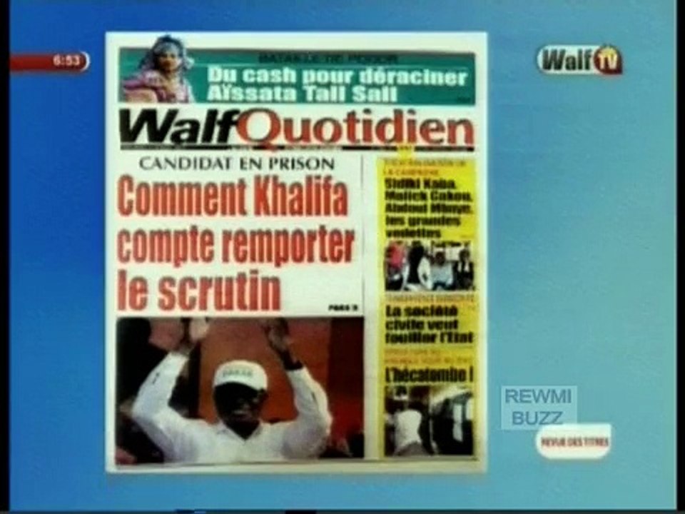 Revue de Presse WalfTv du Vendredi 14 Juillet 2...