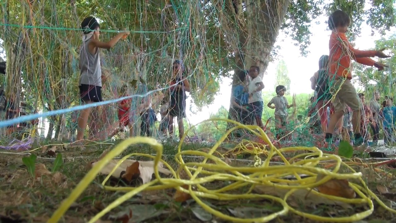 Scènes de rue à Mulhouse: une "jungle de ficelles" pour commencer