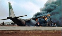Military cargo plane KC-130 crashes in Mississippi field