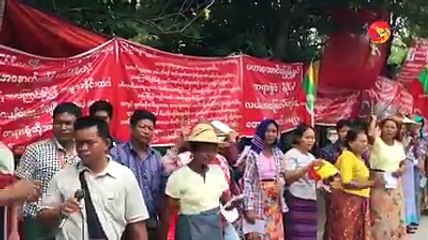 မႏၲေလးတိုင္း ေျမသိမ္းခံ လယ္သမားမ်ား ဆႏၵျပ (႐ုပ္/သံ)