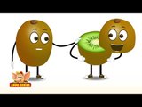 Kiwi Fruit Rhyme for Children, Kiwi Cartoon Fruits Song for Kids