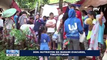 DOH: Nutrisyon ng Marawi evacuees, tinututukan