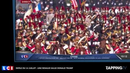 Défilé du 14 juillet : Donald Trump salué par Line Renaud, les étonnantes images