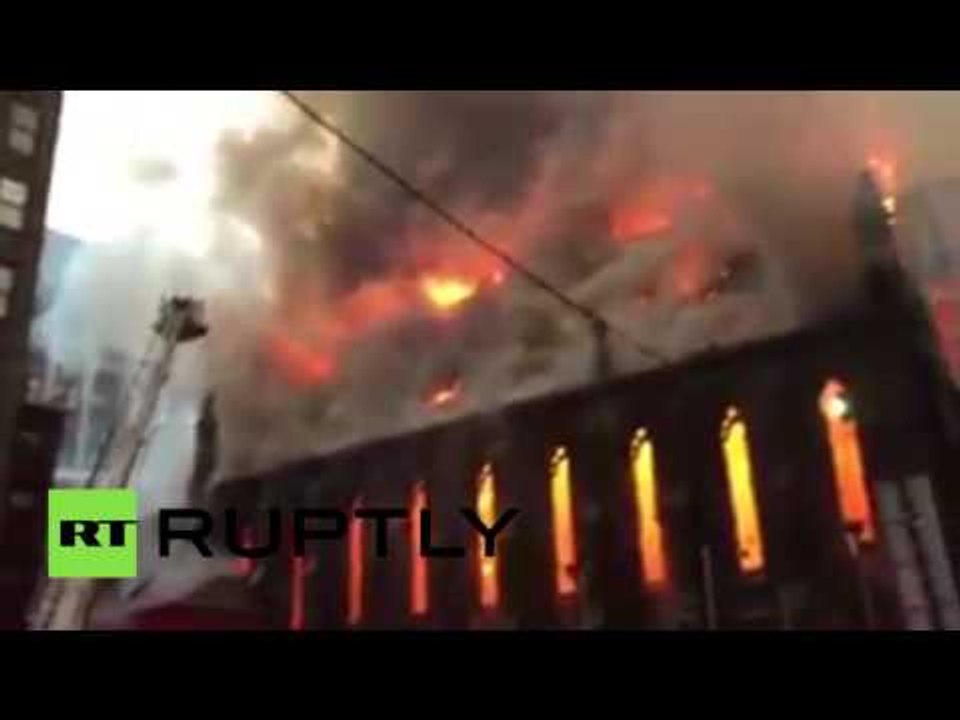 Serbian Orthodox Church in Manhattan on fire after Orthodox Easter celebration