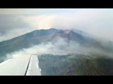 Napoli - Gli incendi sul Vesuvio visti dall'alto (14.07.17)