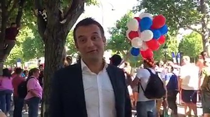 Pour le 14 juillet j'envoie un message de soutien à notre armée depuis le défilé des Champs Elysées !