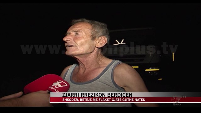 Zjarri rrezikon Bërdicën, betejë me flakët gjatë gjithë natës - News, Lajme - Vizion Plus