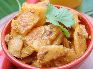 Recette vegetarienne Jeera Aloo