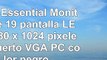 Acer Essential  Monitor de 19 pantalla LED 1280 x 1024 píxeles 1 puerto VGA PC color
