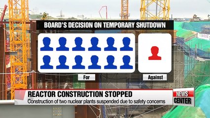 Download Video: Construction of two new nuclear power plants to be temporarily halted