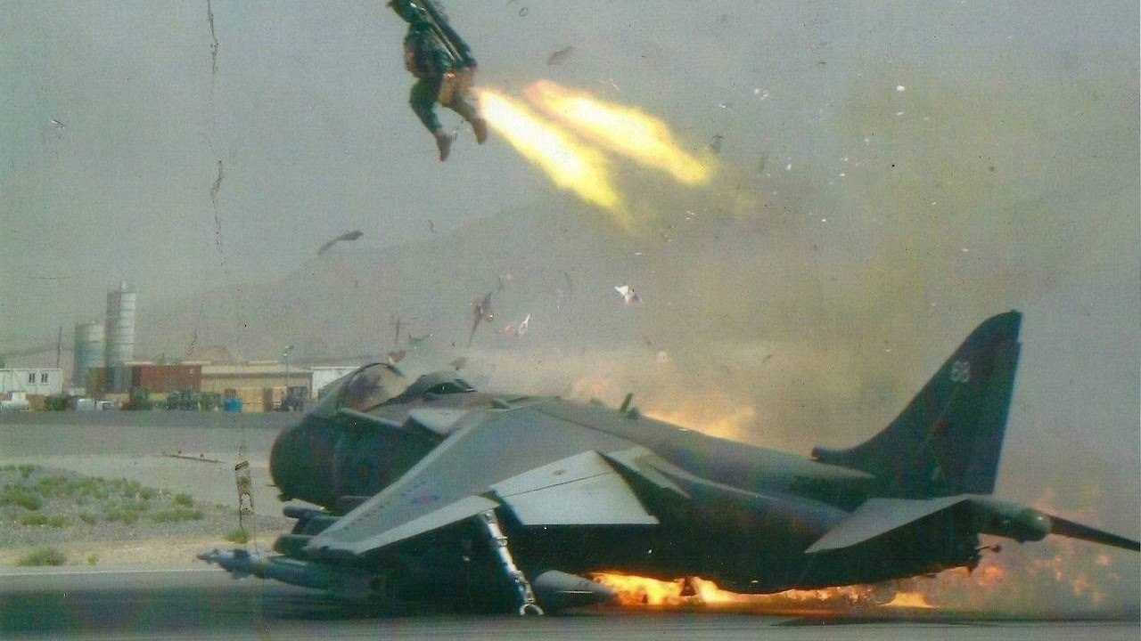 Airplane crash scenario - Fighter Jet Seat Ejection test