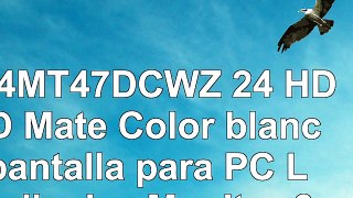 LG 24MT47DCWZ 24 HD LED Mate Color blanco pantalla para PC LED display  Monitor 61 cm