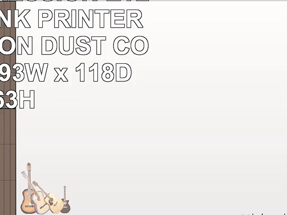 EPSON EXPRESSION ET2550 ECO TANK PRINTER BLACK NYLON DUST COVER SIZE 193W x 118D x