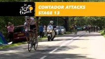 Contador attaque / attacks - Étape 13 / Stage 13 - Tour de France 2017