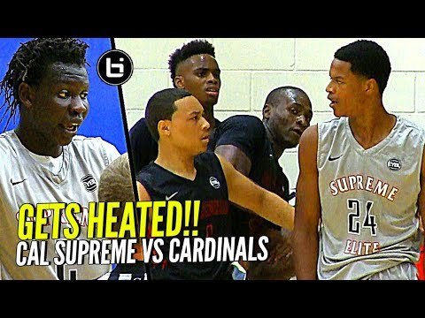 GETS HEATED! Shareef O'Neal & Bol Bol vs Cole Anthony at Nike Peach Jam! Cal Supreme vs PSA