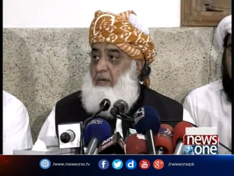 Karachi: JUI-F leader Maulana Fazlur Rehman media talk