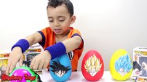 Oeuf géant jouer jouets transformateurs avec Goku surprise doh dragonball funko pop mashems