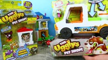 GROSS PETS & PUPPIES!!!! The Ugglys Pet Shop Dirty Dogs Wash Van Truck Gross Homes and Met