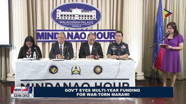 Government eyes multi-year funding for war-torn Marawi