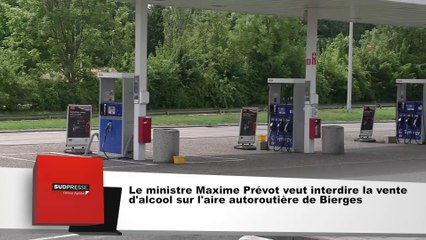 Le ministre Maxime Prévot veut interdire la vente d'alcool sur l'aire autoroutière de Bierges