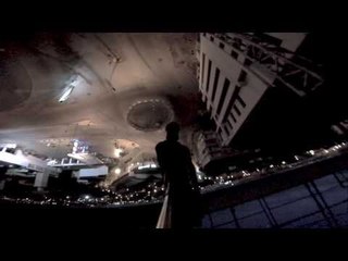 Man Fearlessly Hangs From Crane Above Moroccan Capital