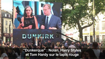 "Dunkerque": Nolan, Harry Styles et Tom Hardy sur le tapis rouge