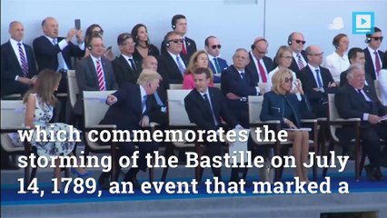 Trump joins Macron for Paris Bastille Day parade