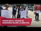 Protestas en la México-Cuernavaca por irregularidades en el Paso Express
