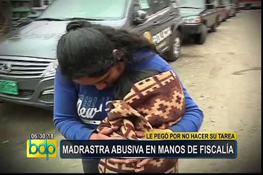 Madrastra que golpeó salvajemente a menor se encuentra en la Fiscalía