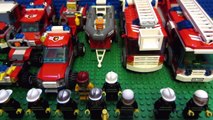 Enfants ville feu pour en jouant gare jouets camions avec Lego legos jackjackplays