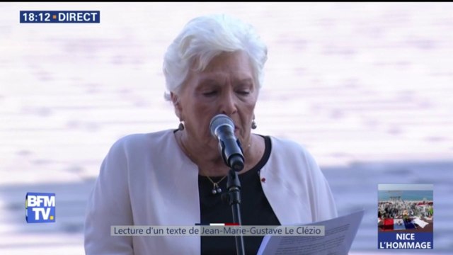 Commémorations à Nice: Line Renaud lit un texte de Jean-Marie Gustave Le Clézio