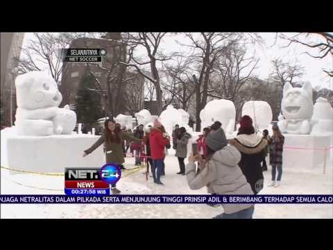 Festival Salju, Ratusan Patung Es Dipamerkan di Sapporo - NET24