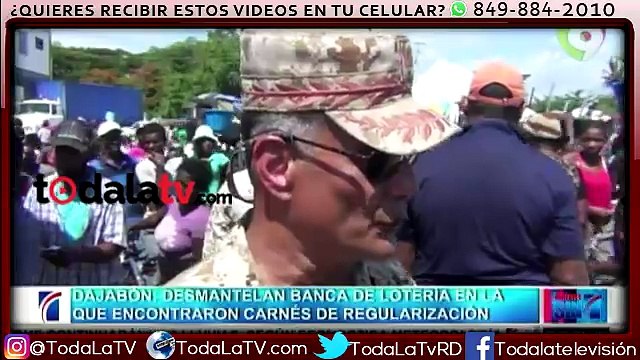 Allanan banca de lotería y encuentran carnés de Regularización y otros documentos falsos en Dajabón-Noticias SIN-Video