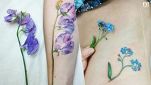 Tatuagens com flores!