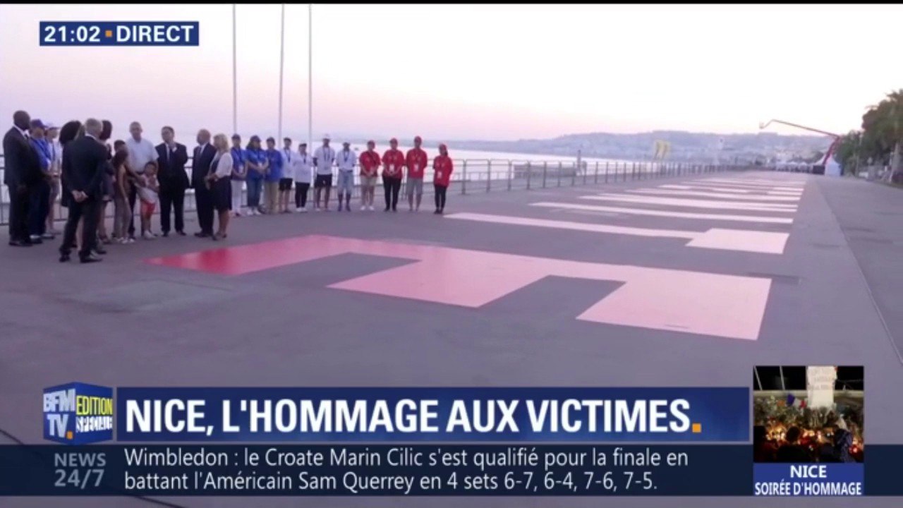 Nice: "Liberté Egalité Fraternité" inscrit sur 170 mètres de long Quai des Etats-Unis